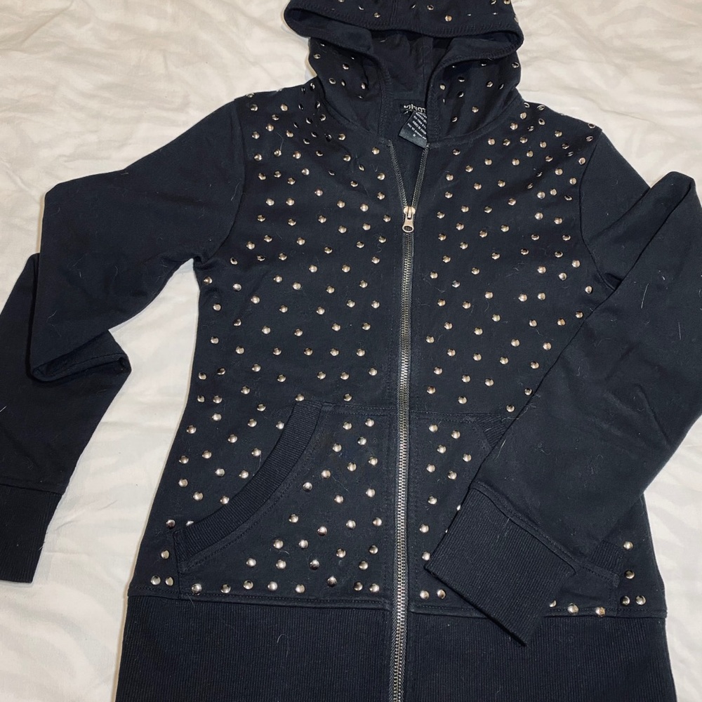 Hot Topic Black Studded Hoodie